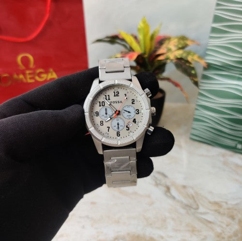Fossil Round Quartz Chronograph Watch
