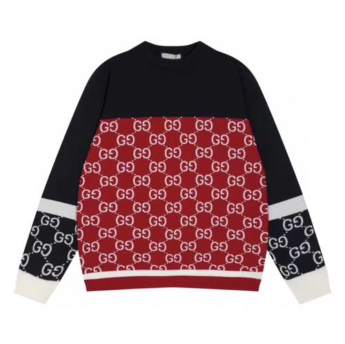 GC Half Monogram Print Premium Full Sleeves Sweater