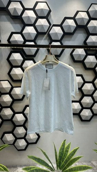 GC Logo Embossed Premium White T-Shirt
