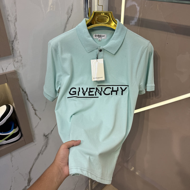 Givenchy Imported Matty Cotton Lycra Fabric Current Store Article Polo T-Shirt