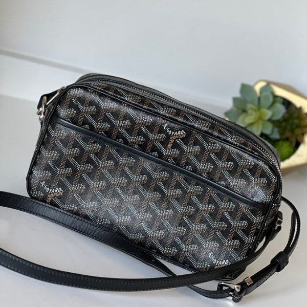 Goyard Orange Goyardine Coated Canvas and Leather Mini Saigon Top Handle Bag With Dust Bag