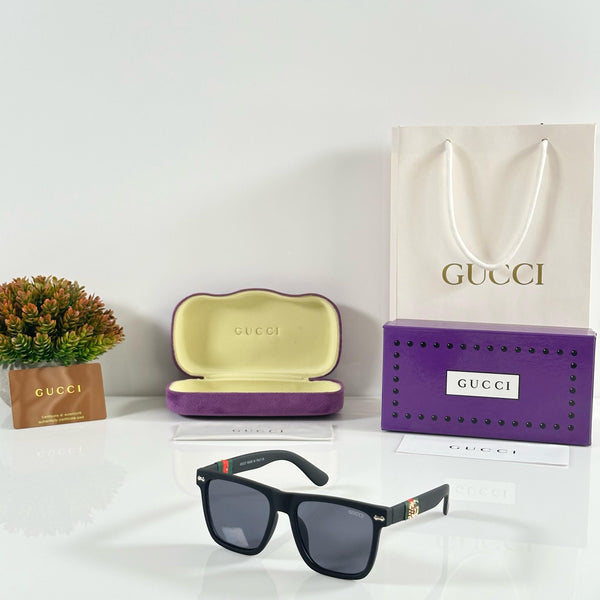 Gucci 1295 Gold Black Sunglasses