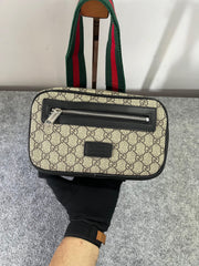 Gucci GG Supreme Monogram Small Padlock Shoulder Bag Black Mystic With OG Box & Dust Bag (409487 Brown)