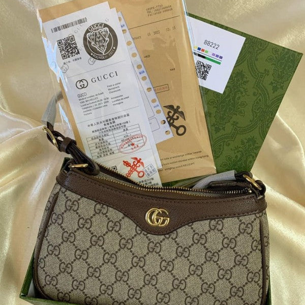 Gucci Ophidia Mini Shoulder Bag With OG Box & Dust Bag (88222 Black)