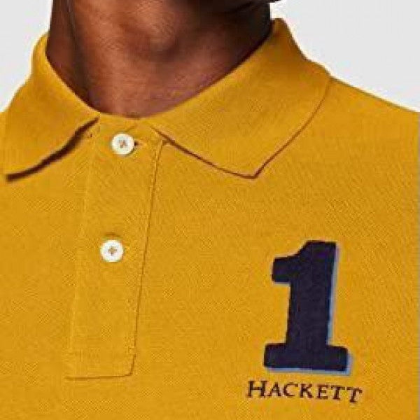Hacket Aston Martin Mustard Premium Polo T-Shirt