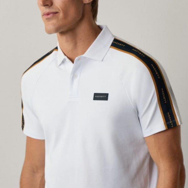 Hacket White Premium Classic Polo T-Shirt
