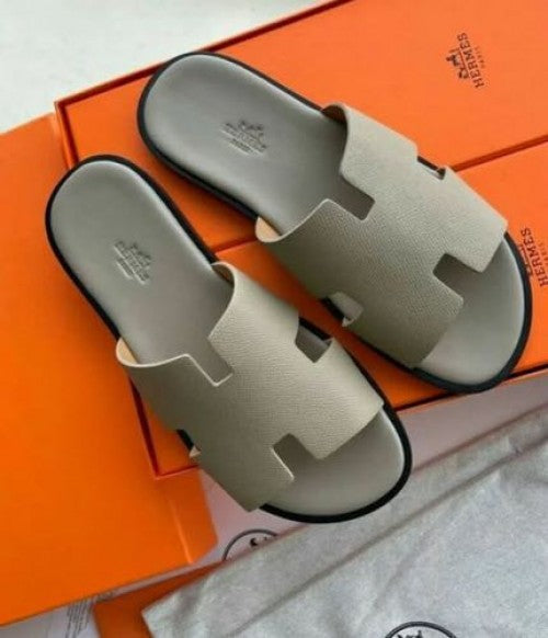 Hermes Izmir Slides Pistachio Green Original Packaging