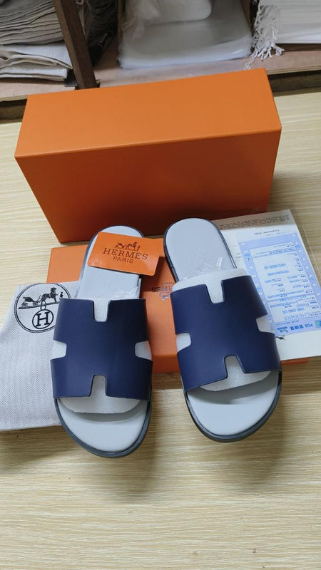 Hermes Leather Premium Slides Classic