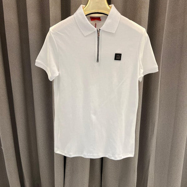 Hugo Boss Chest Logo Polo T-Shirt White