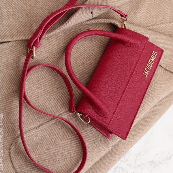 Jacquemus Le Chiquito Long Handle Bag With Sling Belt and OG Box (Pink - 287)