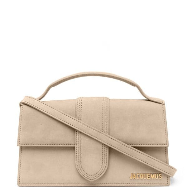 Jacquemus Suede Le Bambino Long Bag With Sling Strap (6828-LApricot)