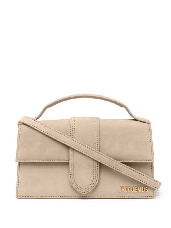 Jacquemus Suede Le Bambino Long Bag With Sling Strap (6828-LApricot)