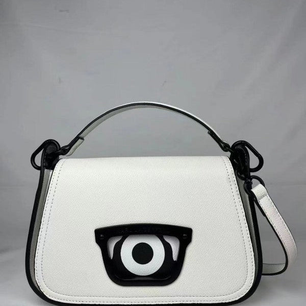 Karl Lagerfeld x Darcel Disappoints Print Crossbody Bag White With OG Box & Dust Bag (KB032 White)