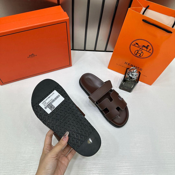 LV Hermes Premium Slides whit og box