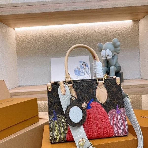 LV On The Go Pochette With OG Double Box & Dust Bag - Coin Pouch (Pumpkin - 623)