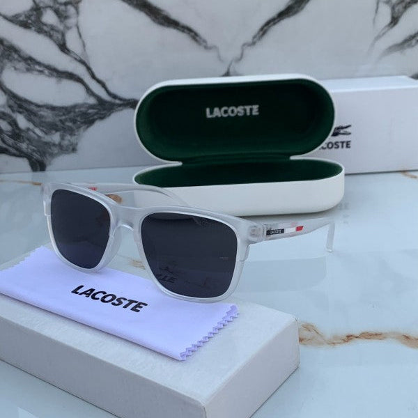 Lacoste 5908 White Black Sunglasses
