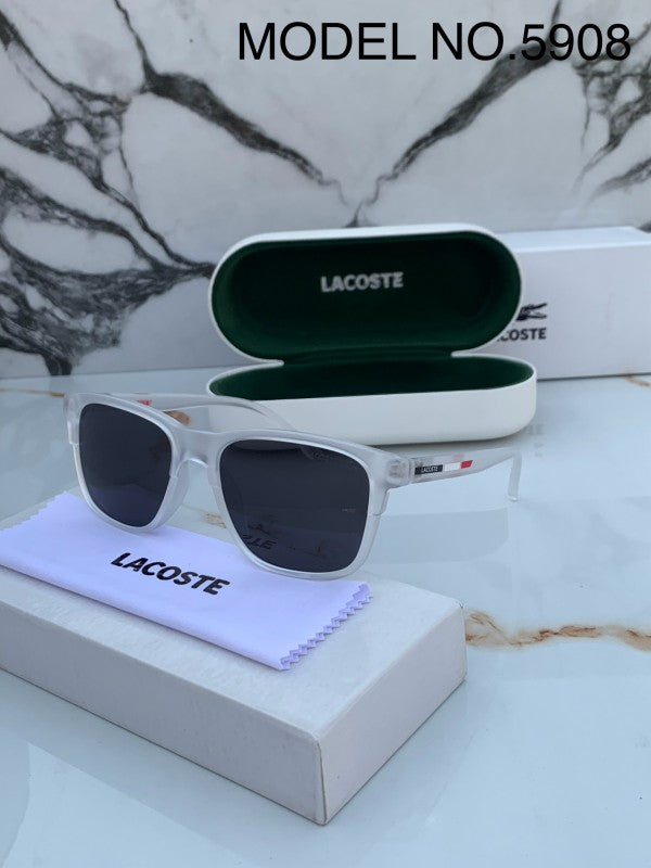Lacoste 5908 White Black Sunglasses