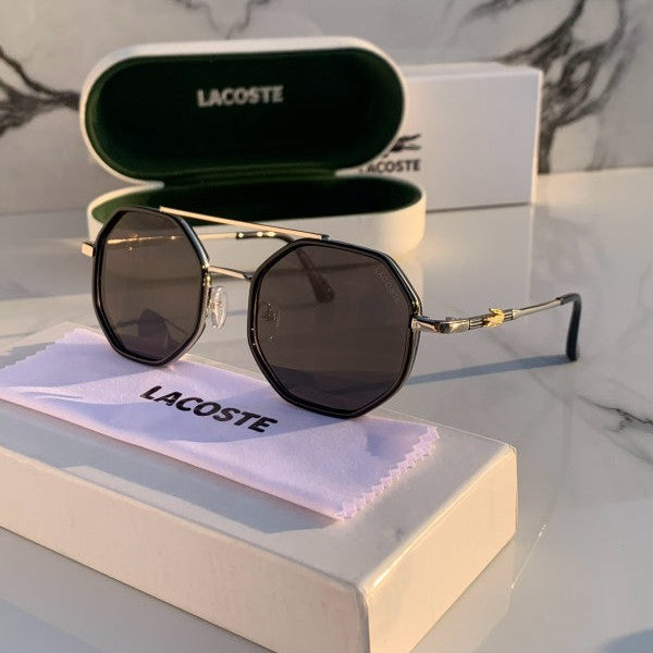 Lacoste 9238 Silver Black Sunglasses