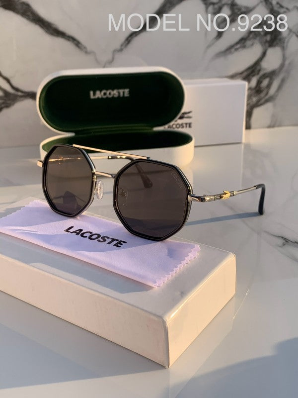 Lacoste 9238 Silver Black Sunglasses