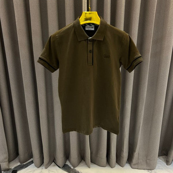 Lacoste Chest Logo Polo T-shirt Dusty Brown