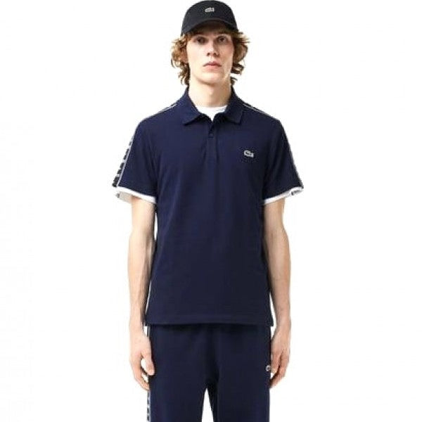Lacoste Navy Blue Premium Embroidery Logo Classic Polo T-Shirt