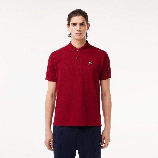 Lacoste Premium Polo T-Shirt Maroon