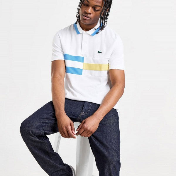 Lacoste White Embroidery Logo Classic Polo T-Shirt Clothing (Polo)