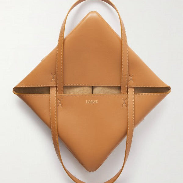 Loewe Limited Edition Puzzle Fold Tote Bag With OG Box & Dust Bag (Brown - 698)