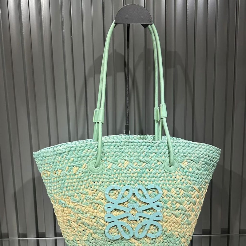 Loewe x Paula?s Ibiza Anagram Basket Melange Tote Bag ? Bags