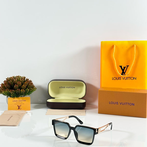 Louis Vuitton 139 Gold Black Green Sunglasses
