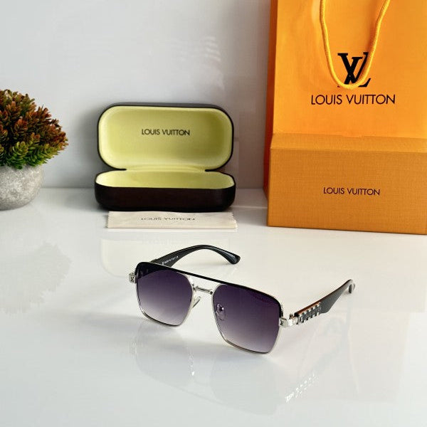 Louis Vuitton 5124 Silver Black DC Sunglasses