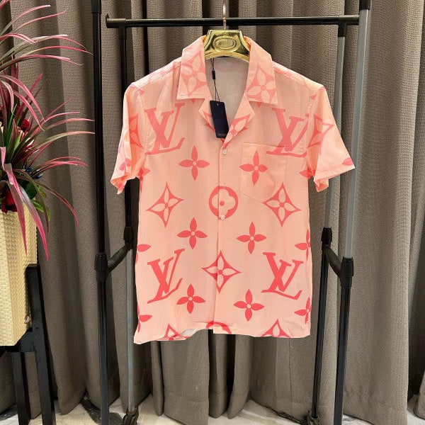Louis Vuitton Big Monogram Classic Half Sleeves Shirt (Shirt)