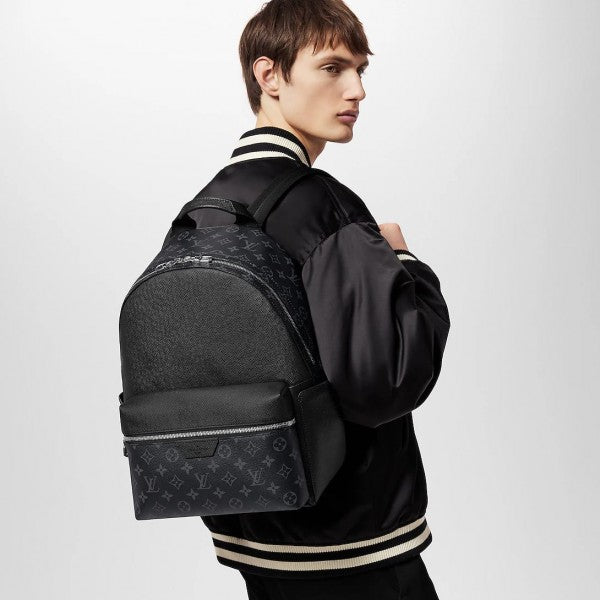 Louis Vuitton Black Taigarama Premium High & Quality Backpack with OG Box & Dust Bag Black M46553 (Backpack)