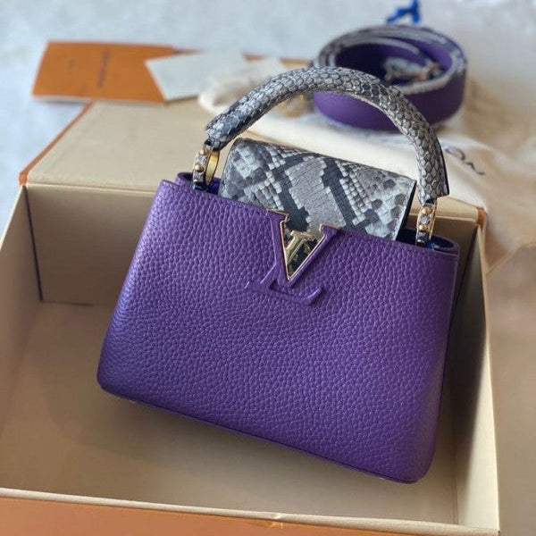 Louis Vuitton Capucines Medium Purple OG Double Box With Dust Bag 9681575