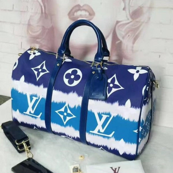 Louis Vuitton Escale Keepall Bandouliere 50 Premium Duffle Bag With Dust Bag Black 4141611