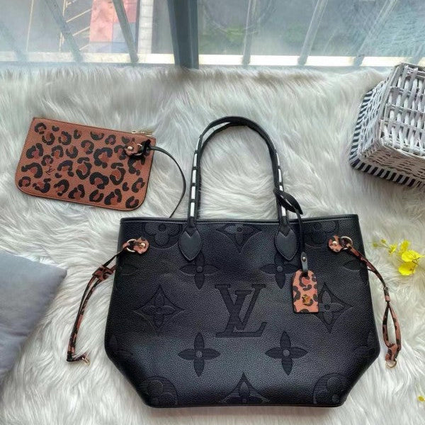Louis Vuitton LV M58525 Neverfull Tote Bag Premium Quality With Extra Pouch & Dust Bag