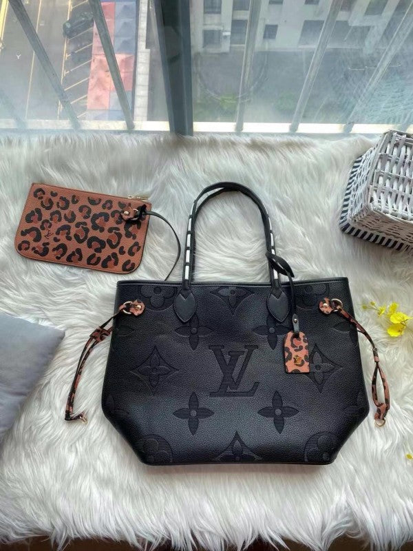Louis Vuitton LV M58525 Neverfull Tote Bag Premium Quality With Extra Pouch & Dust Bag