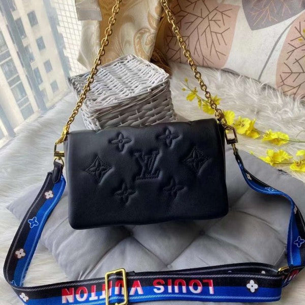 Louis Vuitton LV M81400 Bubblegram On Strap With OG Box & Dust Bag (Black - 637)