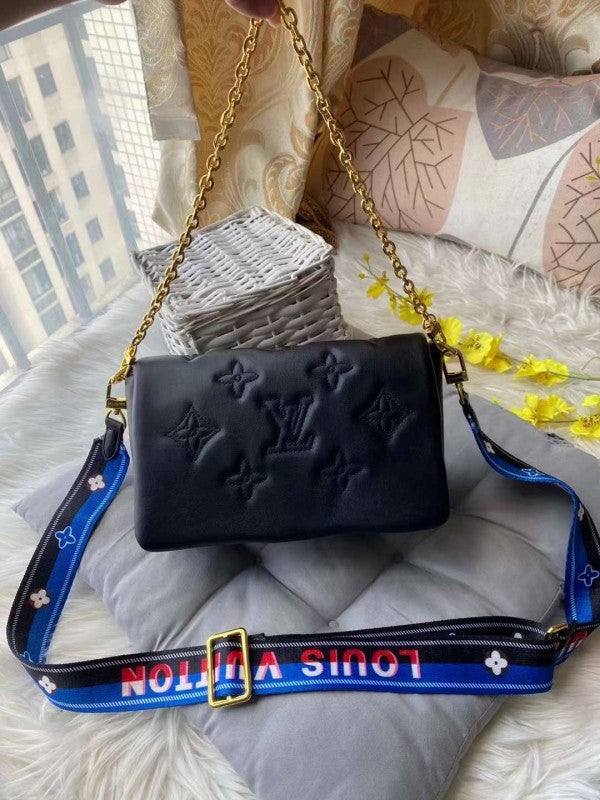 Louis Vuitton LV M81400 Bubblegram On Strap With OG Box & Dust Bag (Black - 637)