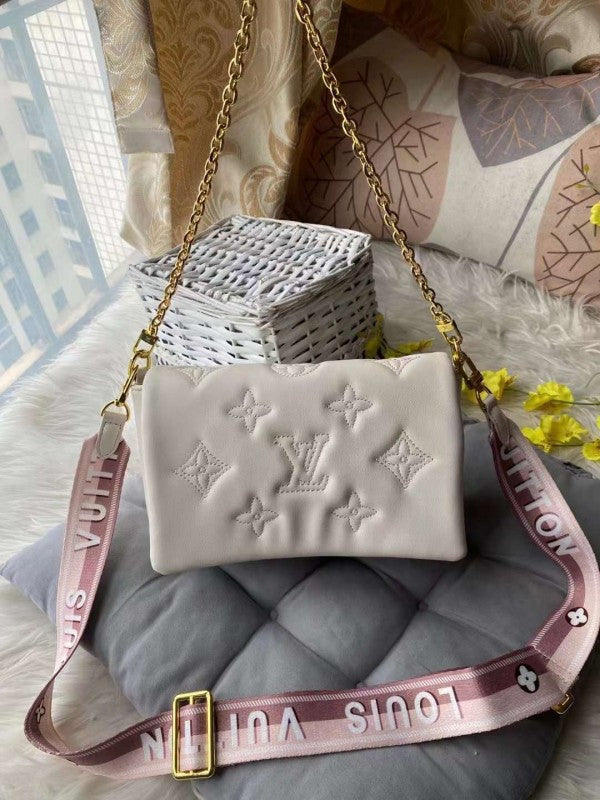 Louis Vuitton LV M81400 Bubblegram On Strap With OG Box & Dust Bag (White - 639)