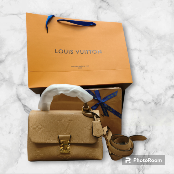 Louis Vuitton LV Madeline BB Handbag With LV Gift Box Carry Bag (Classic)