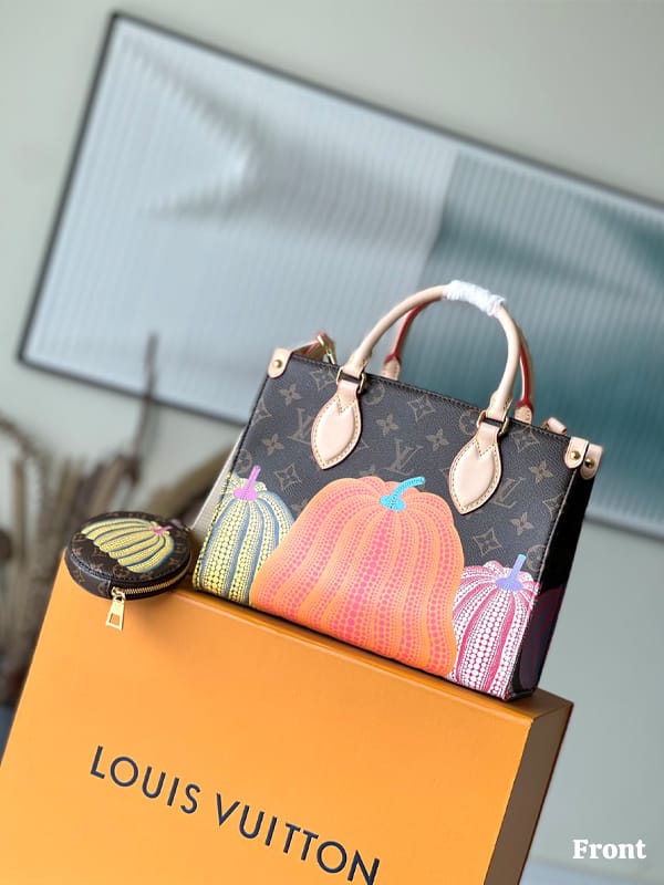 Louis Vuitton LV N x Yayoi Kusama Monogram Pumpkin Dots Onthego With OG Box & Dust Bag (Classic)