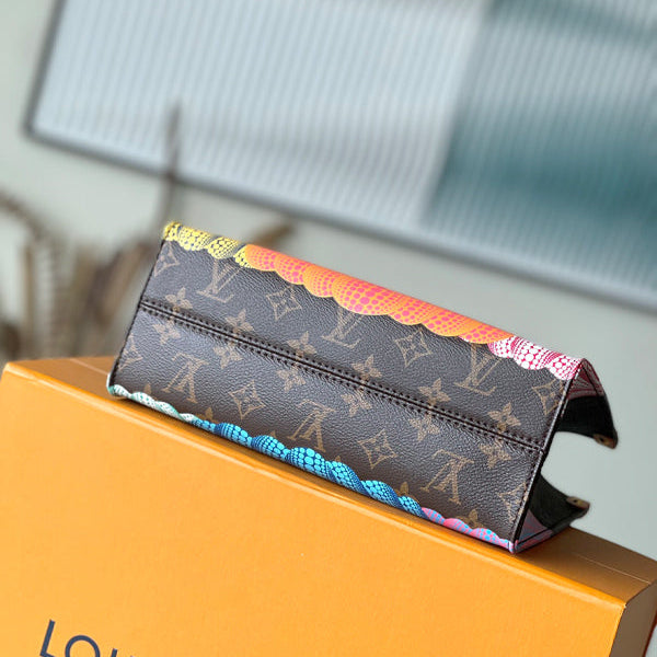 Louis Vuitton LV N x Yayoi Kusama Monogram Pumpkin Dots Onthego With OG Box & Dust Bag (Premium)