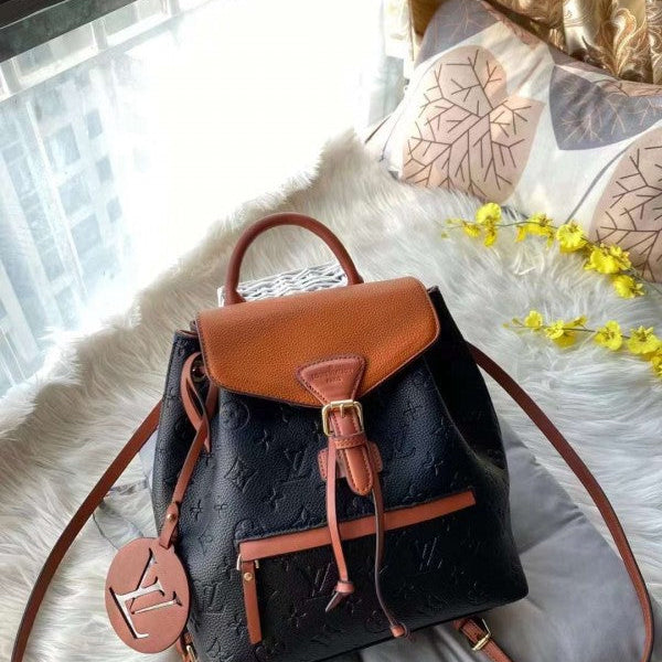 Louis Vuitton LV Premium Unisex Backpack With Dust Bag (Black Brown - 584)