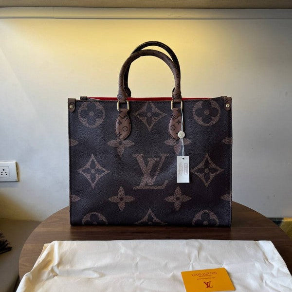 Louis Vuitton On The Go MM Brown Dual Tone Premium With Dust Bag