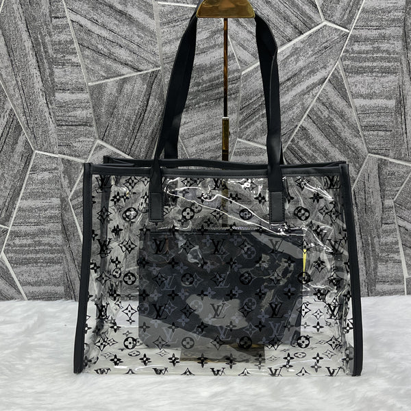 Louis Vuitton Transparent Tote With Wallet Bag