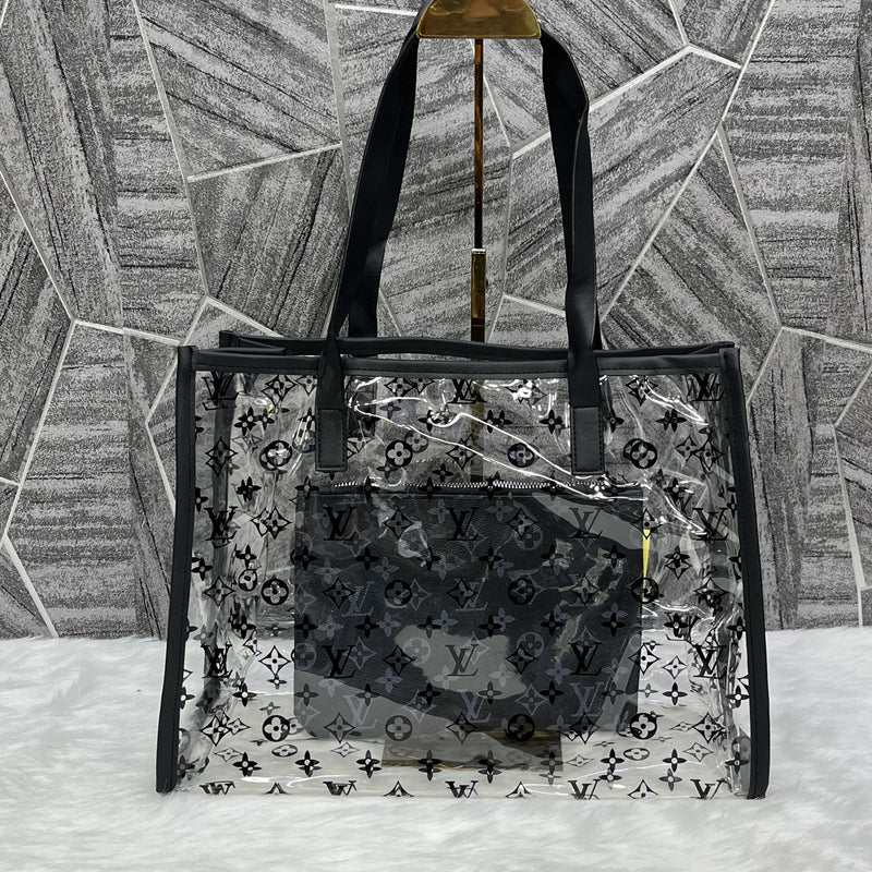 Louis Vuitton Transparent Tote With Wallet Bag