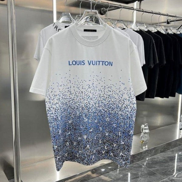 Louis Vuitton White Printed Imported Oversized T-Shirt
