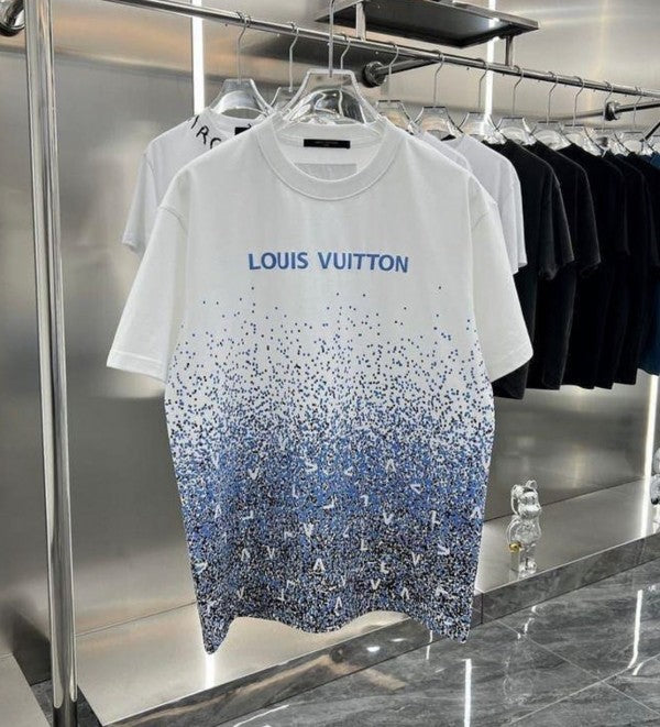 Louis Vuitton White Printed Imported Oversized T-Shirt