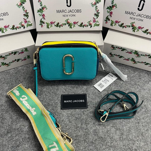 Marc Jacobs The SnapShot Camera Sling Bag With Dust Bag & OG Box (996 Blue)